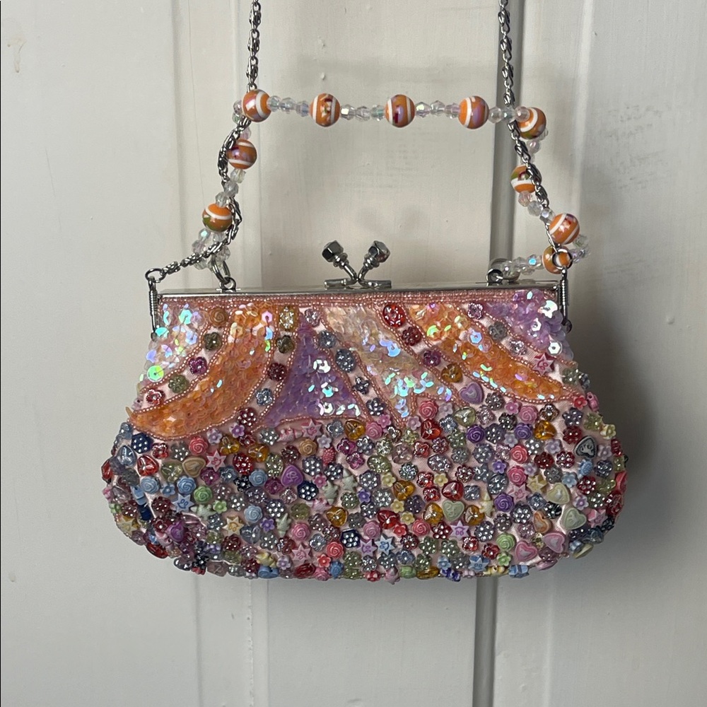 Colorful Beaded Women's Bag